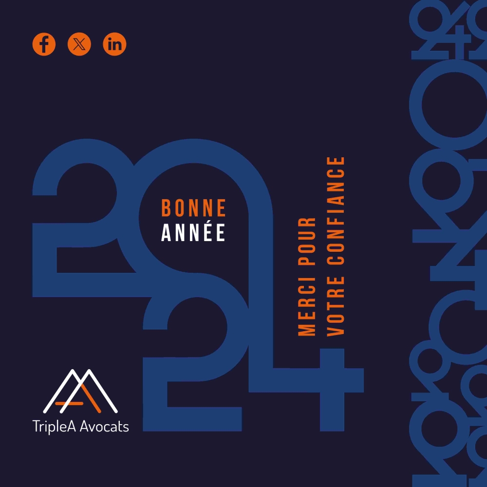 TripleA Avocats vous présente ses vœux